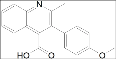 ácido 3-(4-metoxifenil)-2-metil-4-quinolinacarboxílico; Nº CAS: 24260-29-5